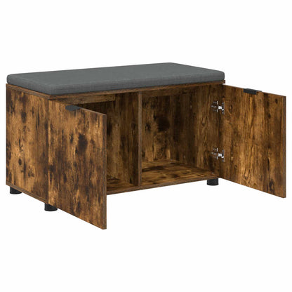 Panca per ingresso con porta Quercia Affumicata 80 x 38 x 46 cm | homemem39