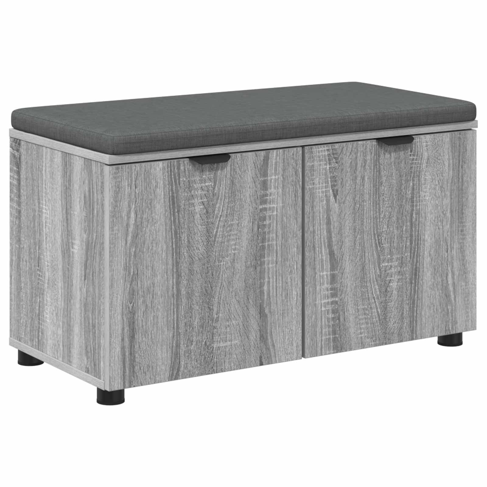 Panca per ingresso con cuscino Sonoma grigia 80 x 38 x 46 cm | homemem39