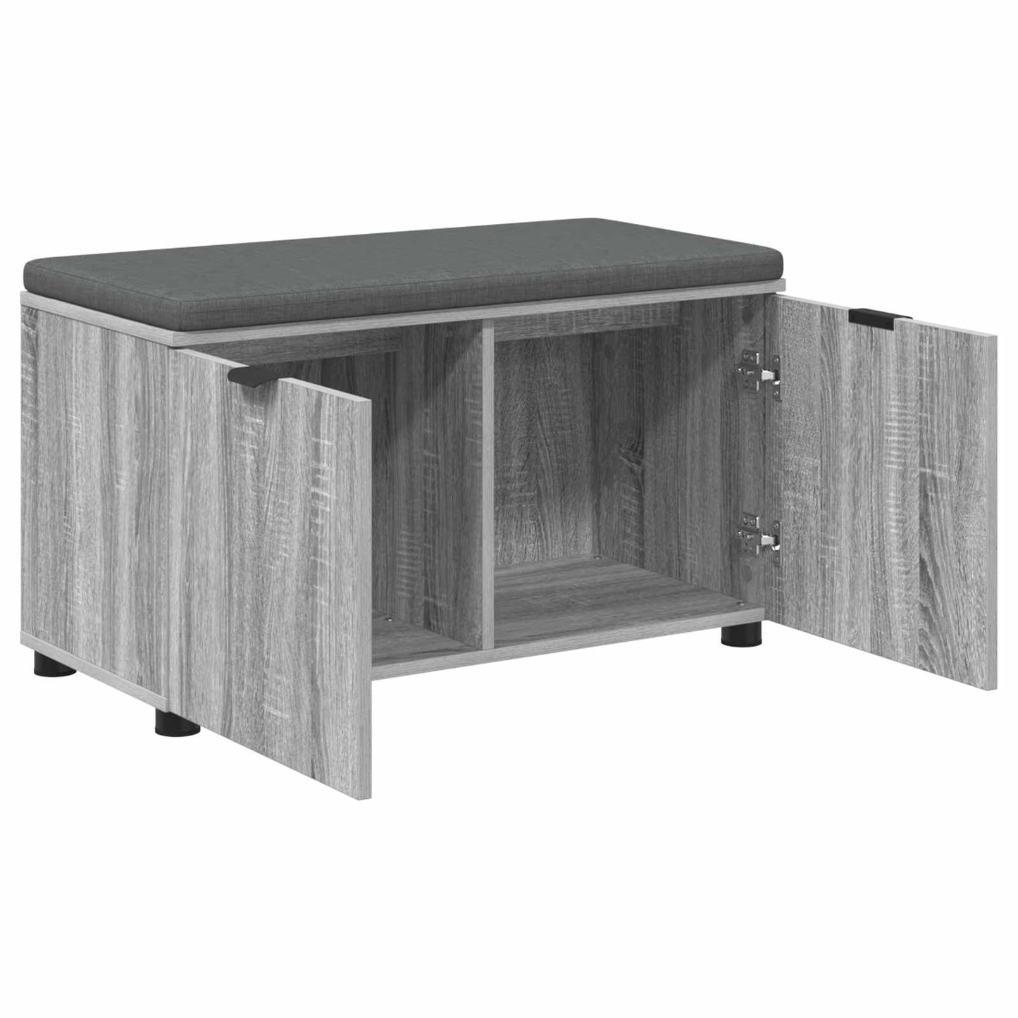 Panca per ingresso con cuscino Sonoma grigia 80 x 38 x 46 cm | homemem39