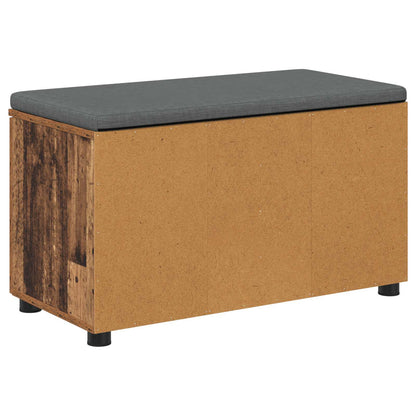 Panca per ingresso con cuscino Legno vecchio 80 x 38 x 46 cm | homemem39