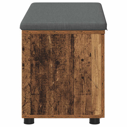 Panca per ingresso con cuscino Legno vecchio 80 x 38 x 46 cm | homemem39
