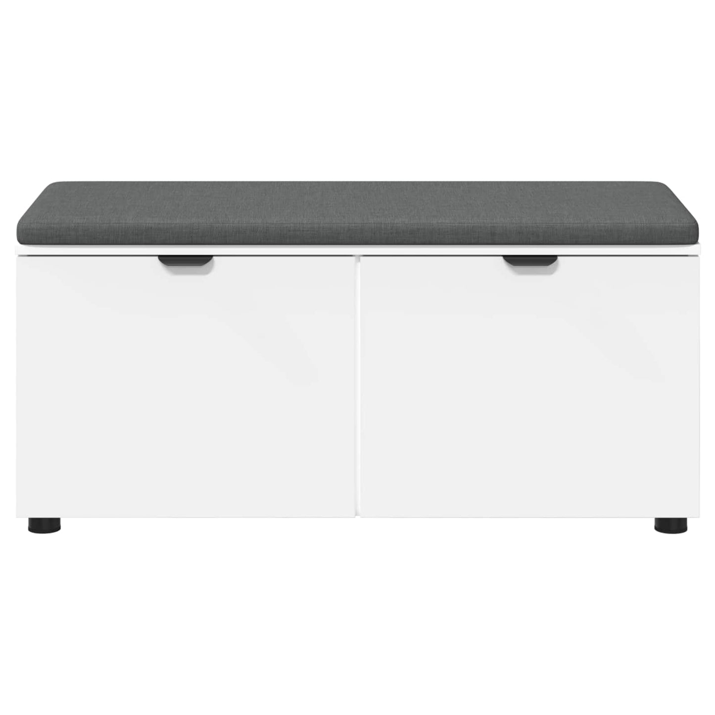 Panca per ingresso con cuscino Bianco 100 x 38 x 46 cm