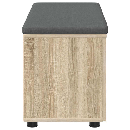 Panca per ingresso con cuscino Rovere Sonoma 100 x 38 x 46 cm