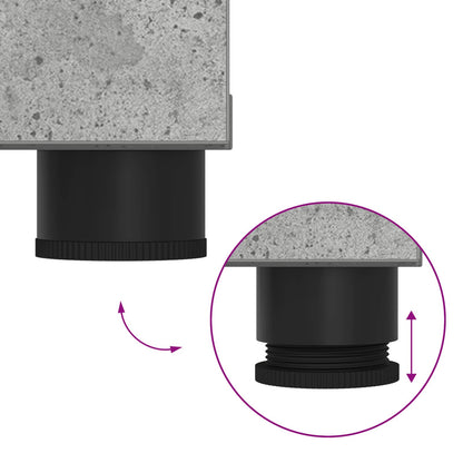 Panca per ingresso con cuscino Grigio cemento 100 x 38 x 46 cm