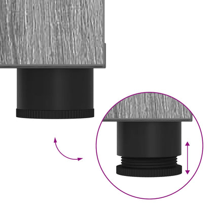 Panca per ingresso con cuscino Grigio Sonoma 100 x 38 x 46 cm