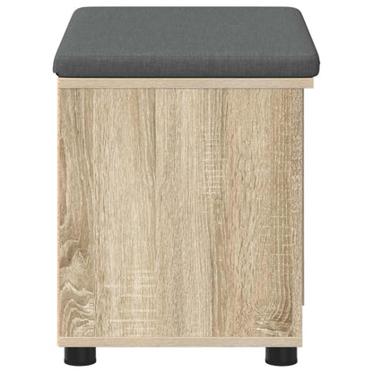 Panca per ingresso con cuscino Rovere Sonoma 60 x 38 x 46 cm