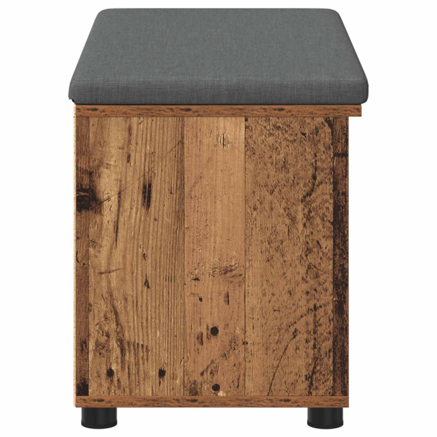 Panca per ingresso con cuscino Legno vecchio 80 x 38 x 46 cm