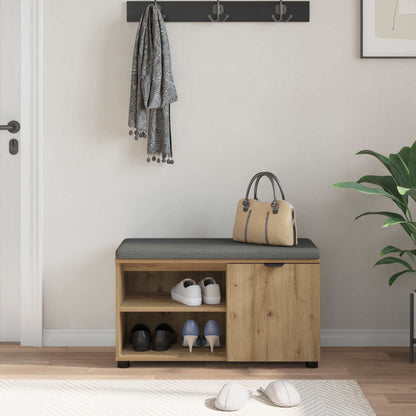 Panca per ingresso Rovere artigianale 80 x 38 x 46 cm