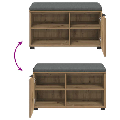 Panca per ingresso Rovere artigianale 80 x 38 x 46 cm