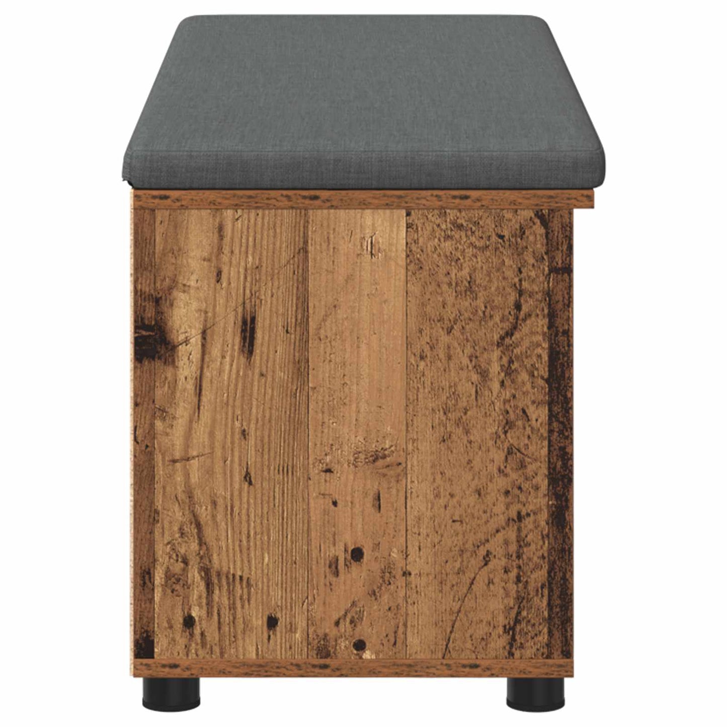 Panca per ingresso con cuscino Legno vecchio 100 x 38 x 46 cm