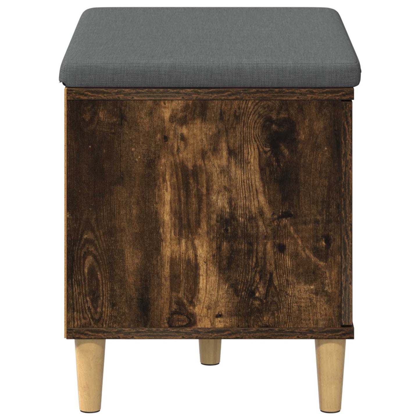 Panca per ingresso con cuscino Rovere fumé 60 x 38 x 46 cm