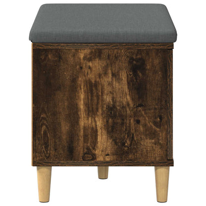 Panca per ingresso con cuscino Rovere fumé 60 x 38 x 46 cm
