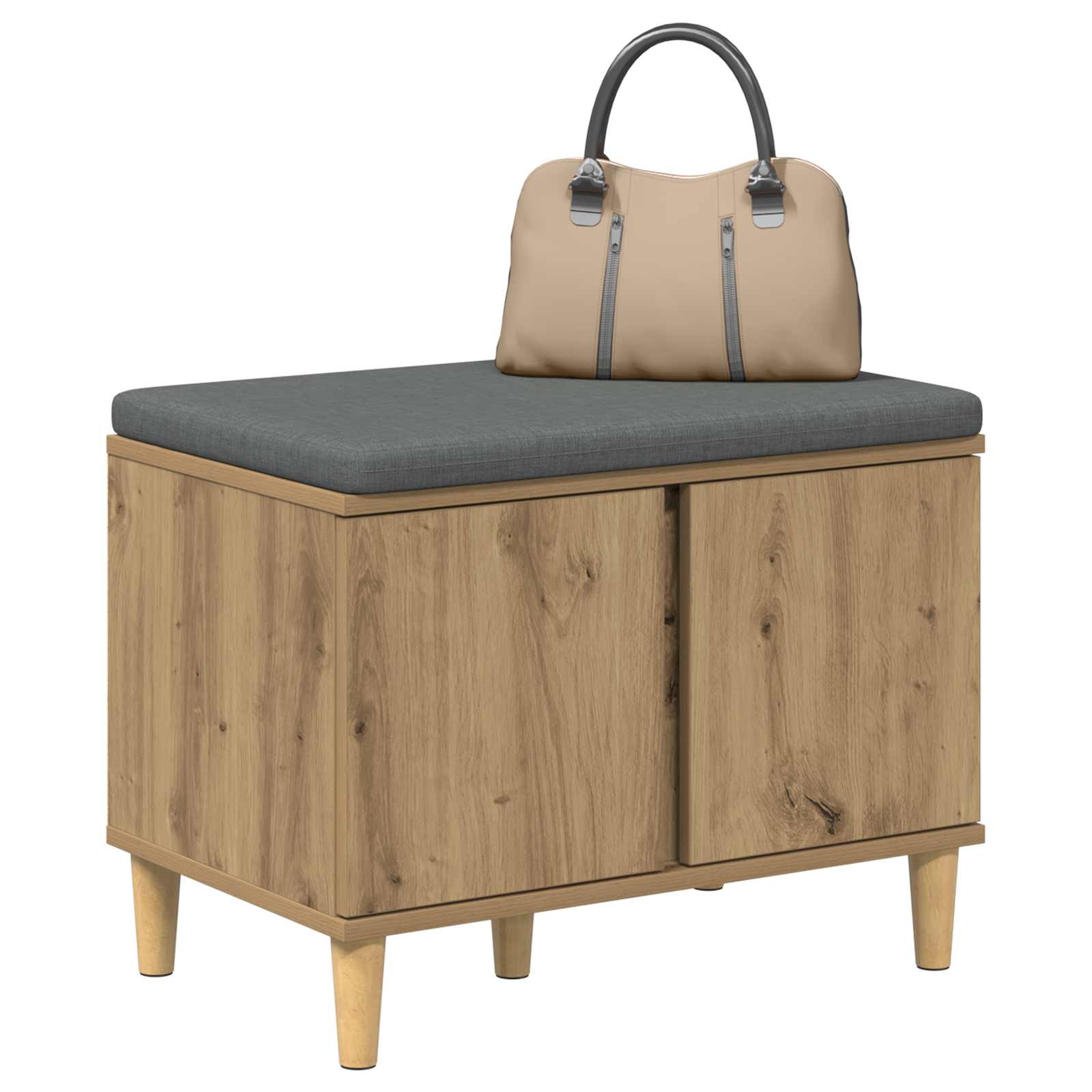 Panca per ingresso Rovere Artigianale 60 x 38 x 46 cm - homemem39