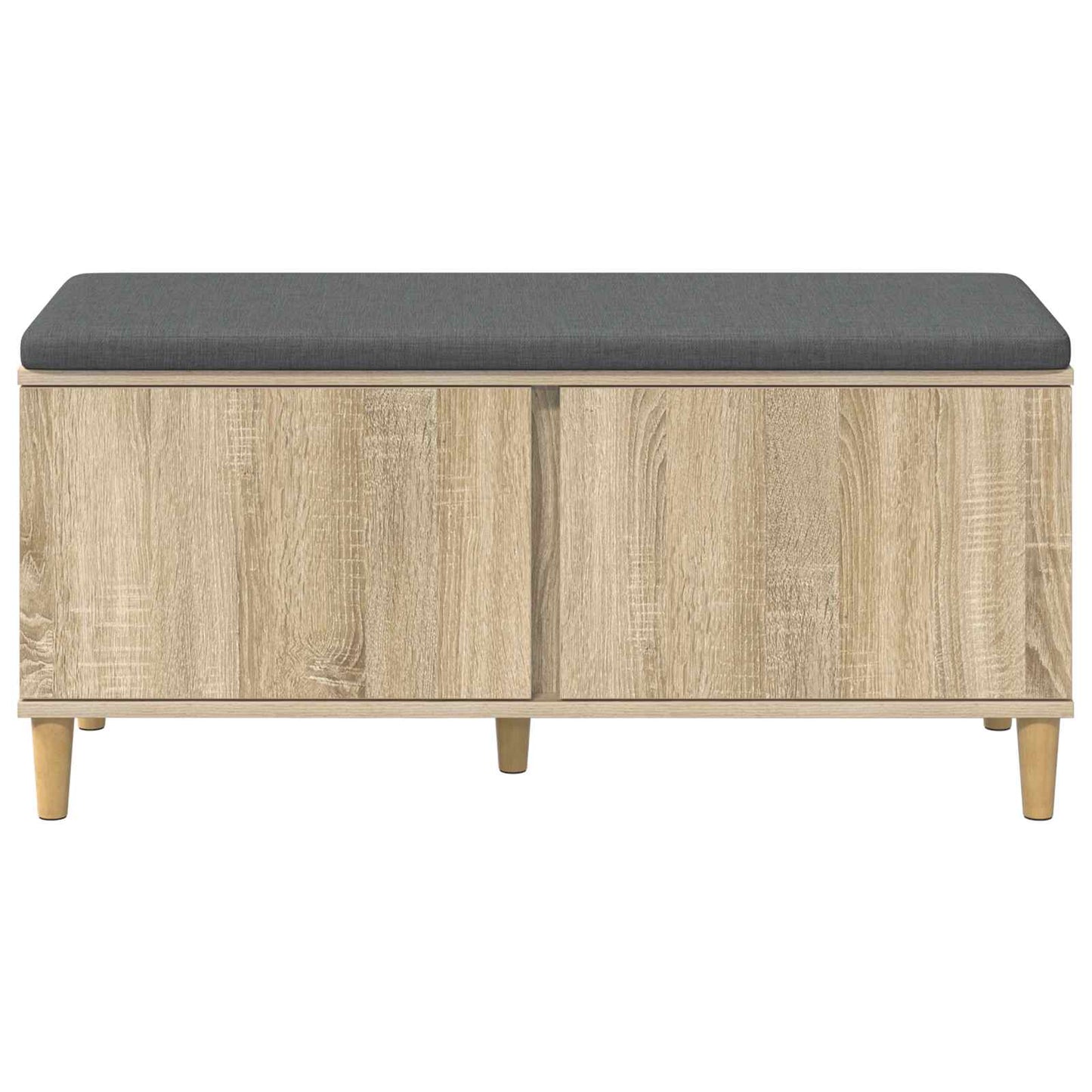 Panca per ingresso con cuscino Rovere Sonoma 60 x 38 x 46 cm