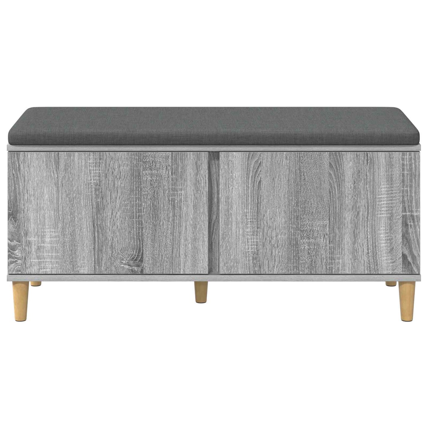 Panca per ingresso con cuscino Sonoma grigia 100 x 38 x 46 cm | homemem39