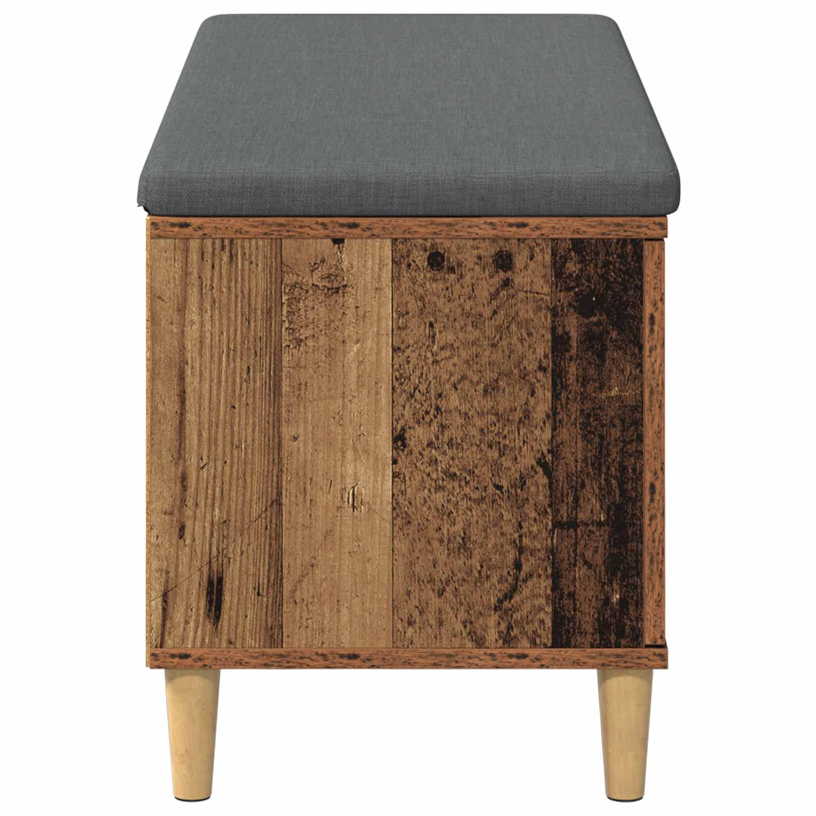 Panca per ingresso con cuscino Legno vecchio 100 x 38 x 46 cm | homemem39