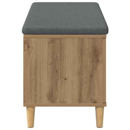 Panca per ingresso con porta Rovere artigianale 60 x 38 x 46 cm