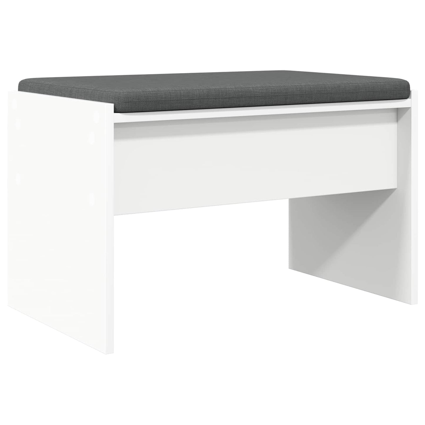 Panca per ingresso con cuscino Bianco 63 x 38 x 40 cm | homemem39