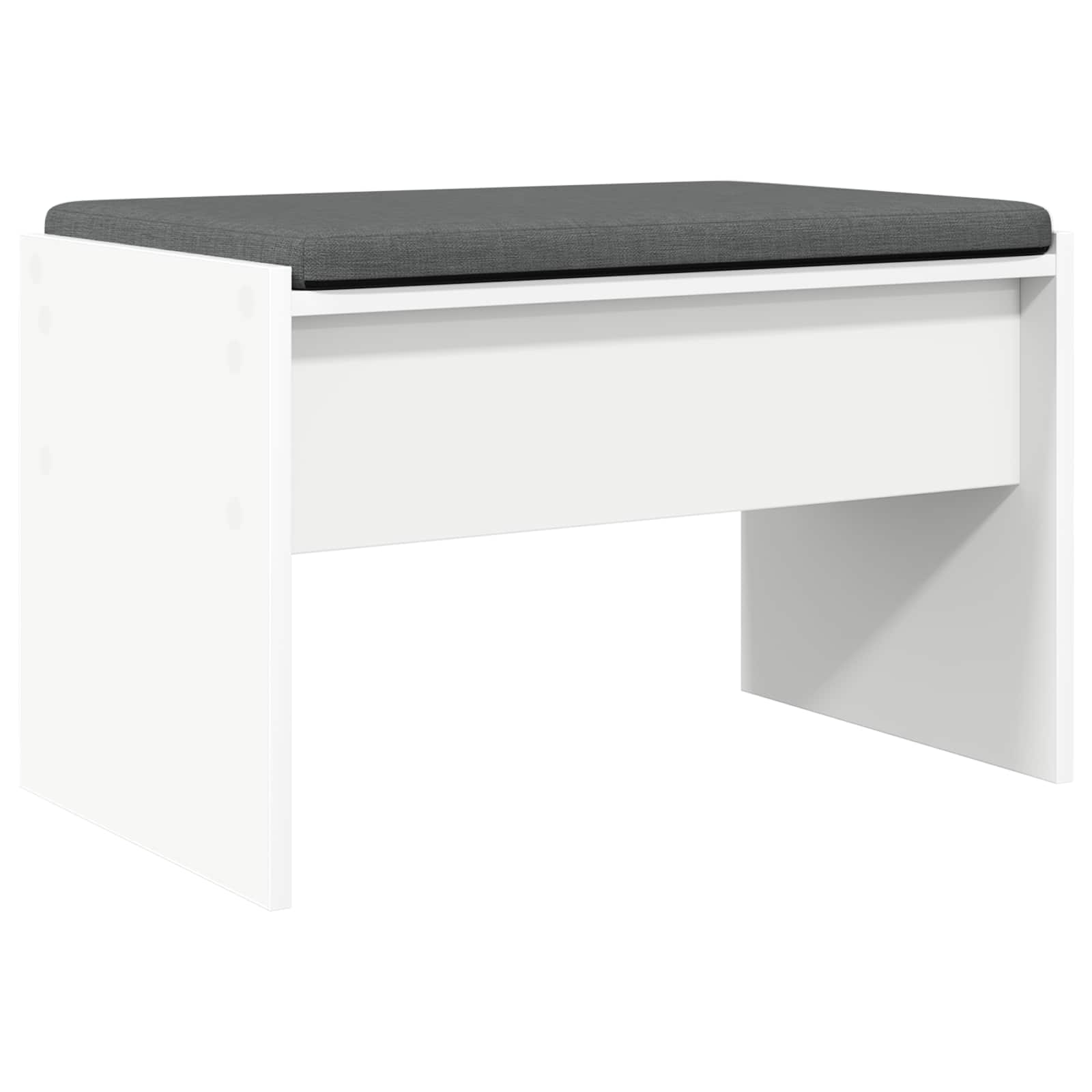 Panca per ingresso con cuscino Bianco 63 x 38 x 40 cm | homemem39