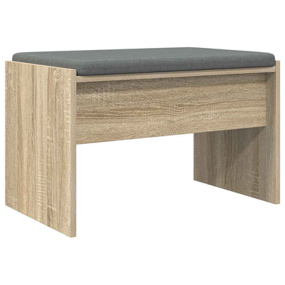 Panca per ingresso con cuscino Rovere Sonoma 63 x 38 x 40 cm | homemem39
