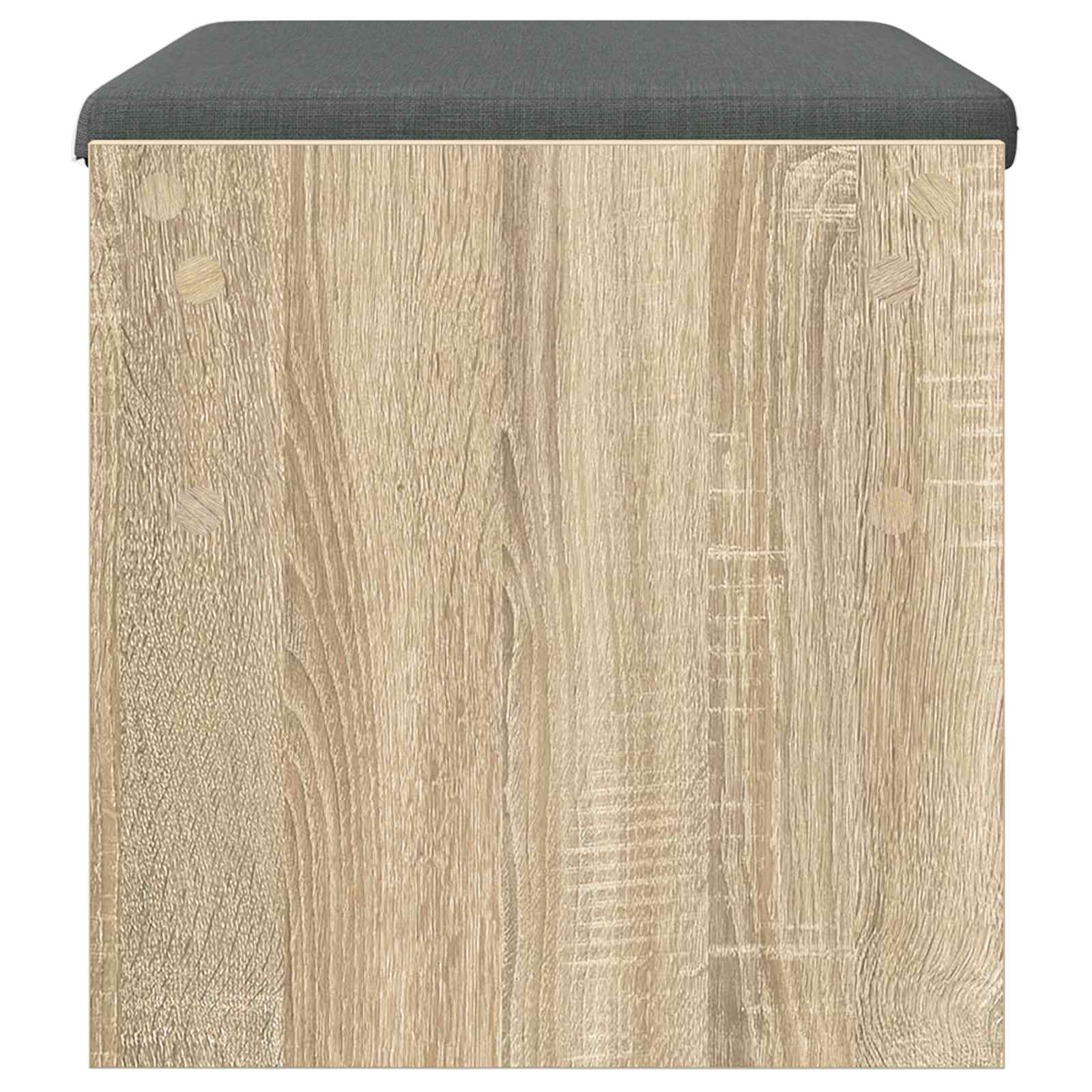 Panca per ingresso con cuscino Rovere Sonoma 63 x 38 x 40 cm | homemem39