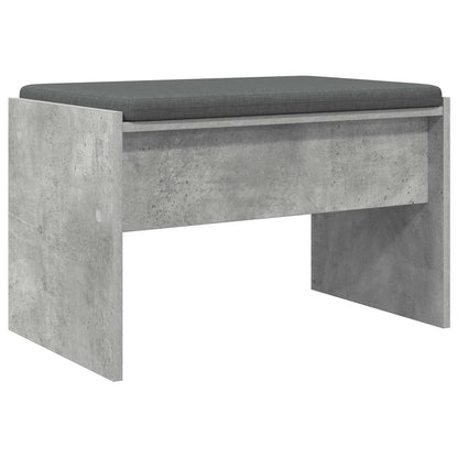 Panca per ingresso con cuscino Grigio cemento 63 x 38 x 40 cm | homemem39