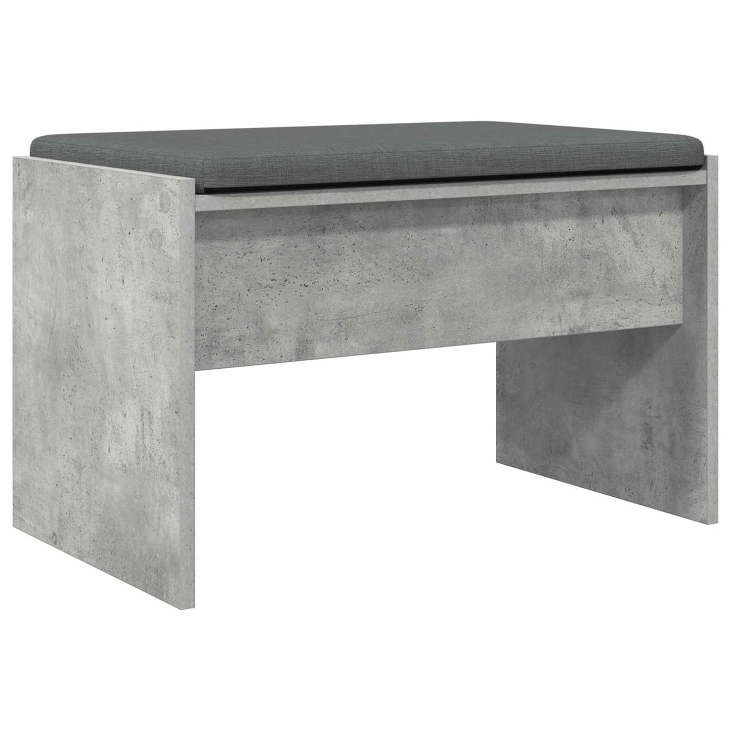 Panca per ingresso con cuscino Grigio cemento 63 x 38 x 40 cm | homemem39