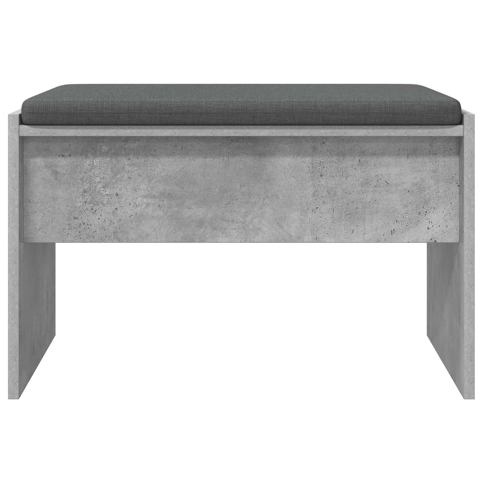 Panca per ingresso con cuscino Grigio cemento 63 x 38 x 40 cm | homemem39