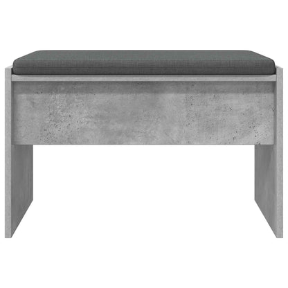 Panca per ingresso con cuscino Grigio cemento 63 x 38 x 40 cm | homemem39