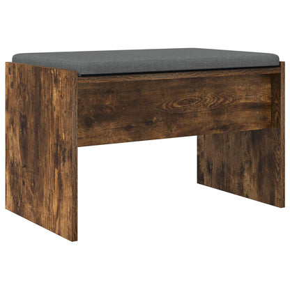 Panca per ingresso con cuscino Rovere fumé 63 x 38 x 40 cm | homemem39