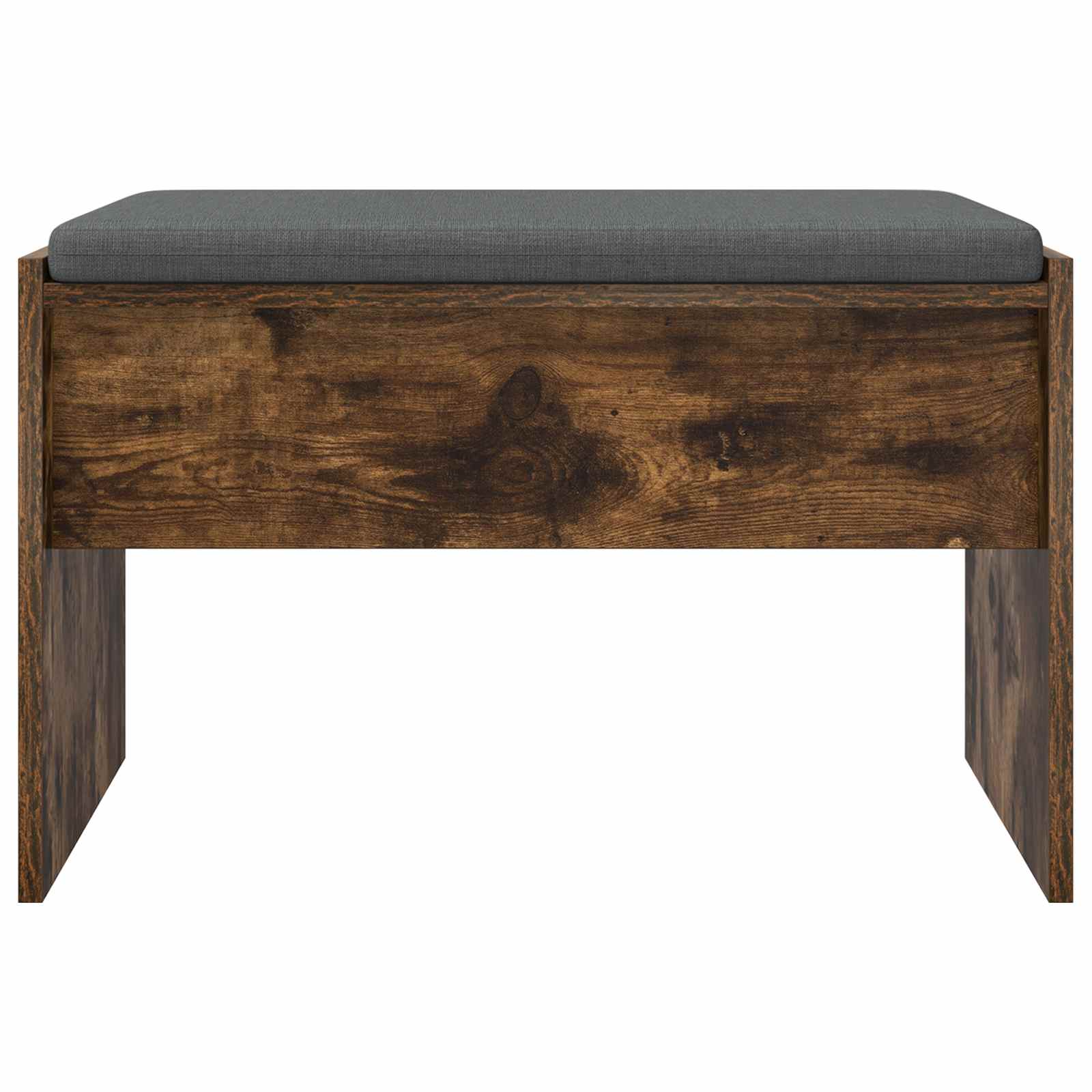 Panca per ingresso con cuscino Rovere fumé 63 x 38 x 40 cm | homemem39