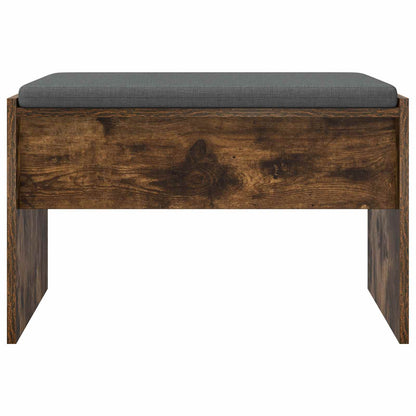 Panca per ingresso con cuscino Rovere fumé 63 x 38 x 40 cm | homemem39