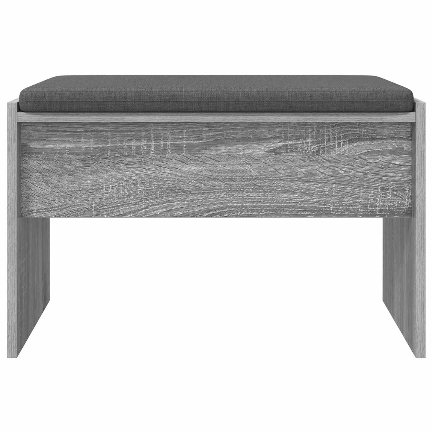 Panca per ingresso con cuscino Grigio Sonoma 63 x 38 x 40 cm | homemem39