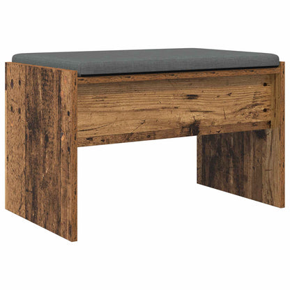 Panca per ingresso con cuscino Legno vecchio 63 x 38 x 40 cm | homemem39