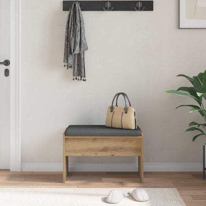 Panca per ingresso Rovere artigianale 63 x 38 x 40 cm - homemem39