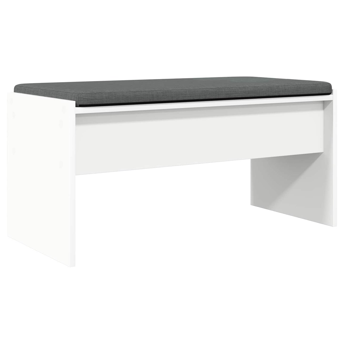 Panca per ingresso con cuscino Bianco 80 x 38 x 46 cm | homemem39