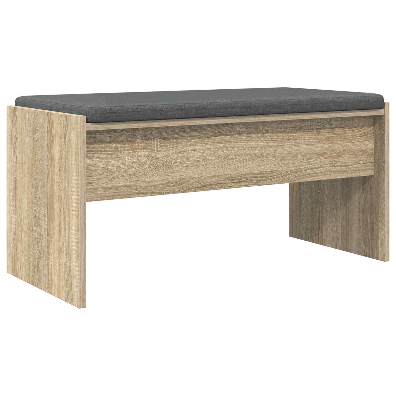 Panca per ingresso con cuscino Rovere Sonoma 83 x 38 x 40 cm | homemem39