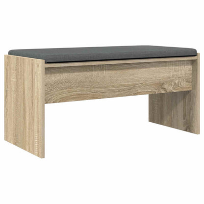 Panca per ingresso con cuscino Rovere Sonoma 83 x 38 x 40 cm | homemem39