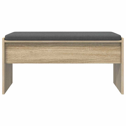 Panca per ingresso con cuscino Rovere Sonoma 83 x 38 x 40 cm | homemem39