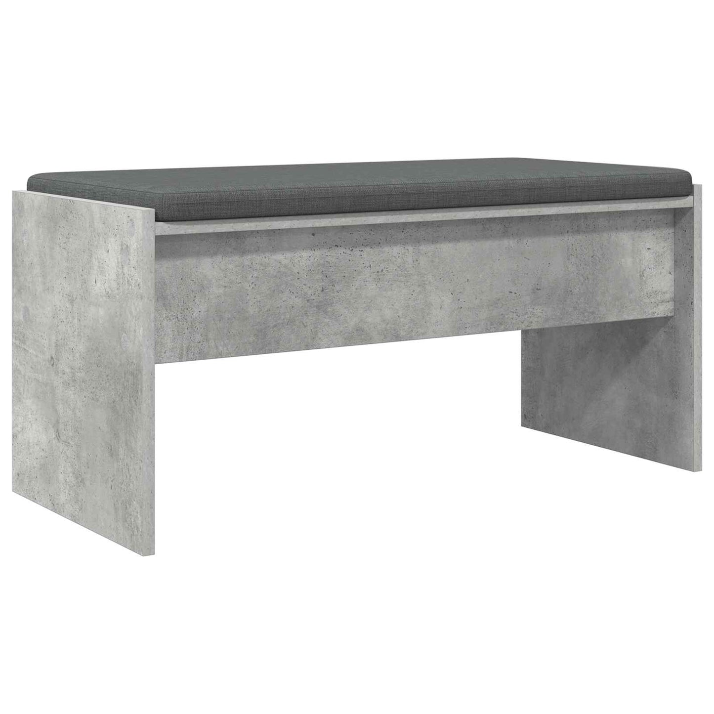 Panca per ingresso con cuscino Grigio cemento 83 x 38 x 40 cm | homemem39