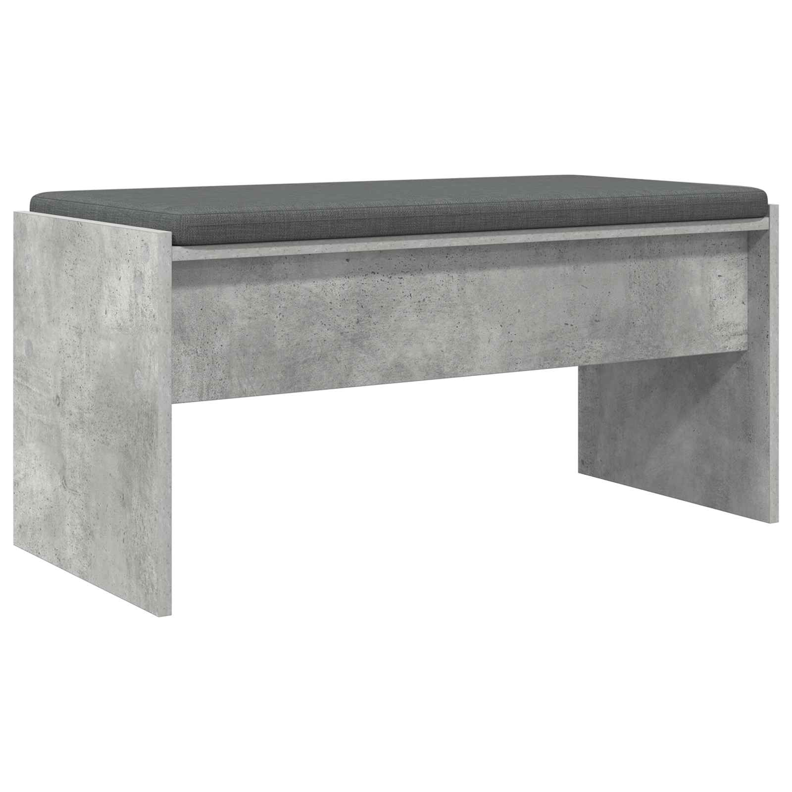 Panca per ingresso con cuscino Grigio cemento 83 x 38 x 40 cm | homemem39