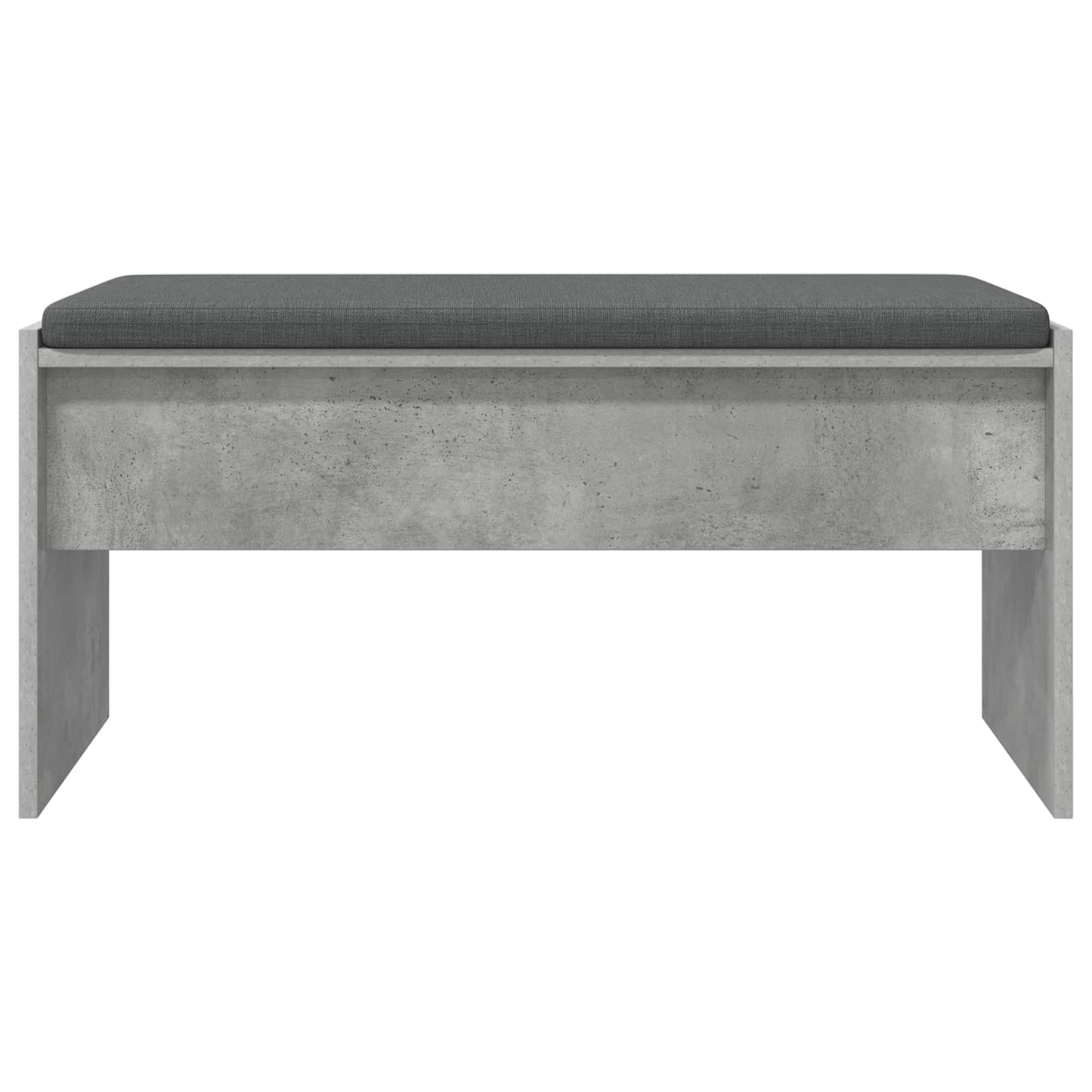 Panca per ingresso con cuscino Grigio cemento 83 x 38 x 40 cm | homemem39