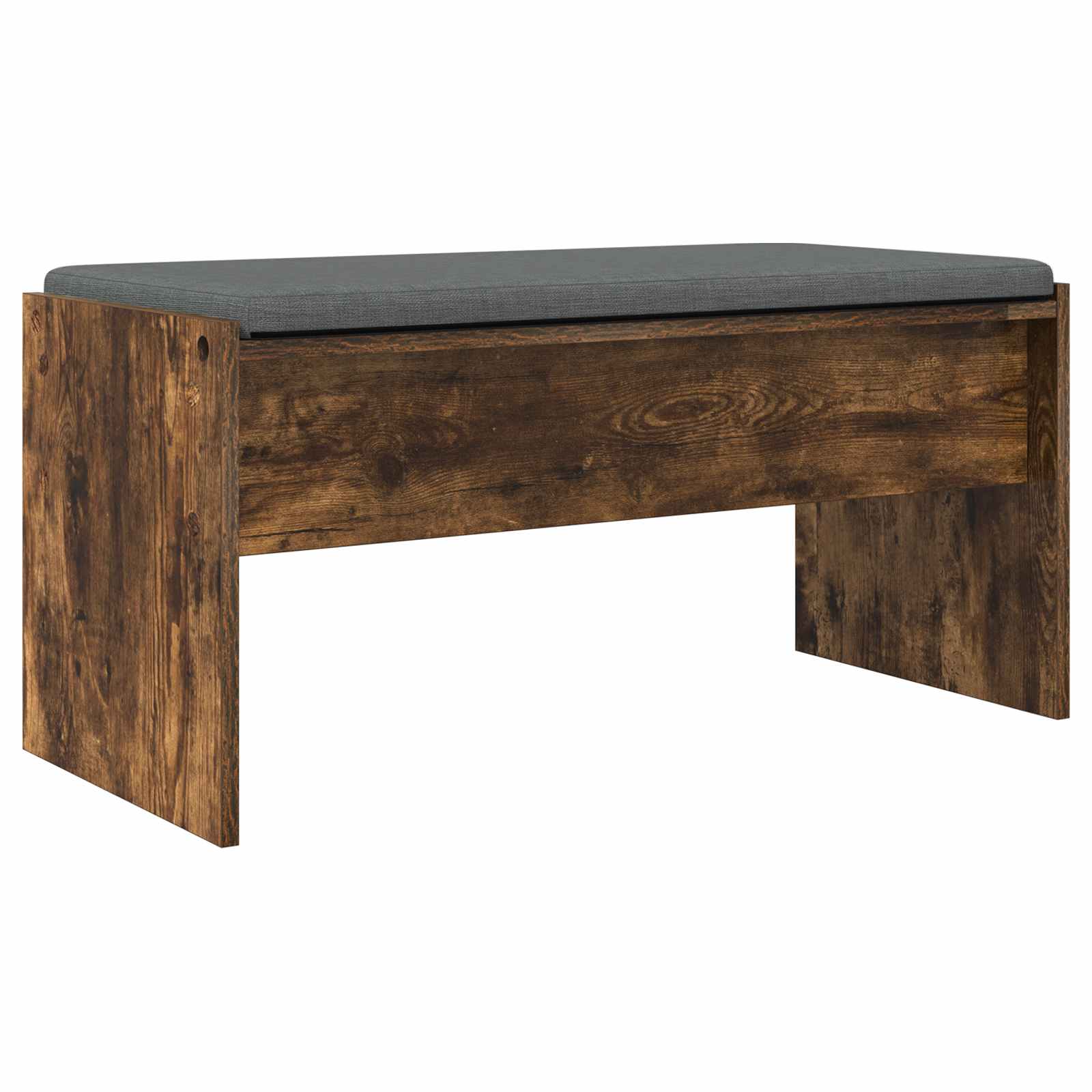 Panca per ingresso con cuscino Rovere fumé 83 x 38 x 40 cm | homemem39