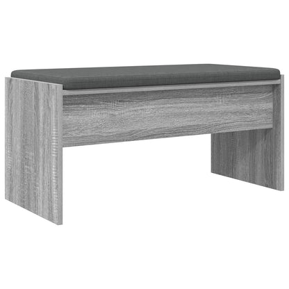 Panca per ingresso con cuscino Grigio Sonoma 83 x 38 x 40 cm | homemem39