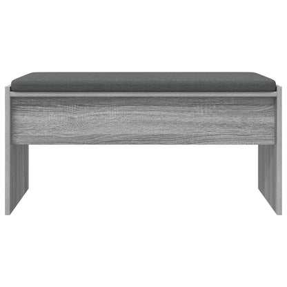 Panca per ingresso con cuscino Grigio Sonoma 83 x 38 x 40 cm | homemem39