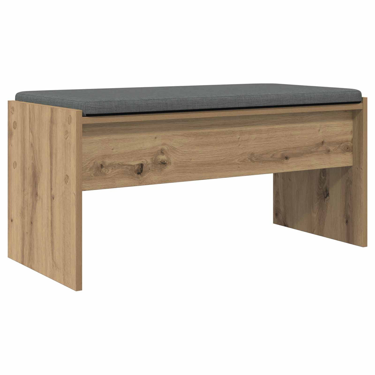 Panca per ingresso Rovere artigianale 83 x 38 x 40 cm - homemem39