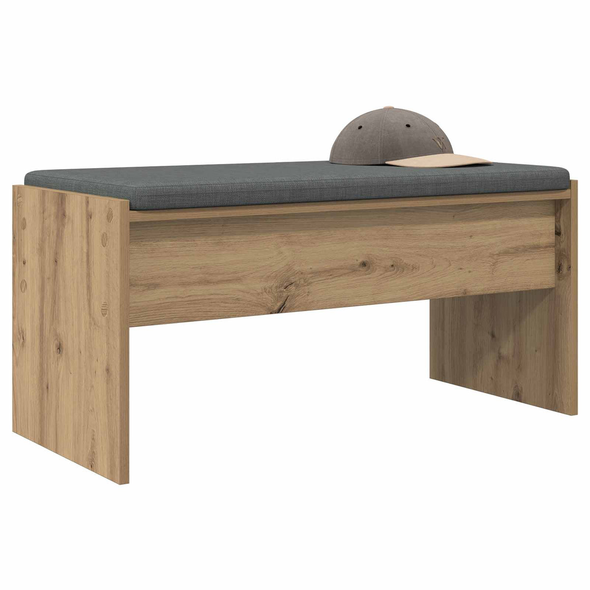 Panca per ingresso Rovere artigianale 83 x 38 x 40 cm - homemem39