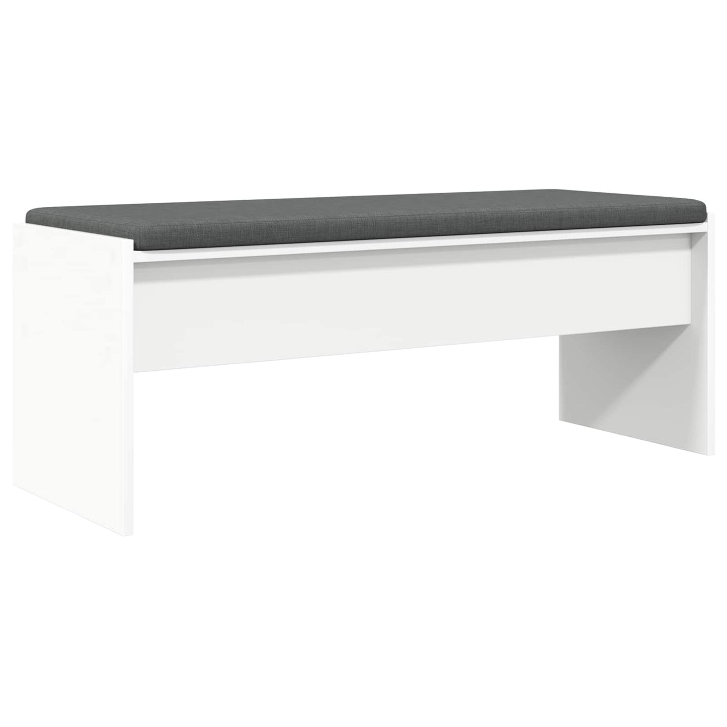 Panca per ingresso con cuscino Bianco 103 x 38 x 40 cm | homemem39