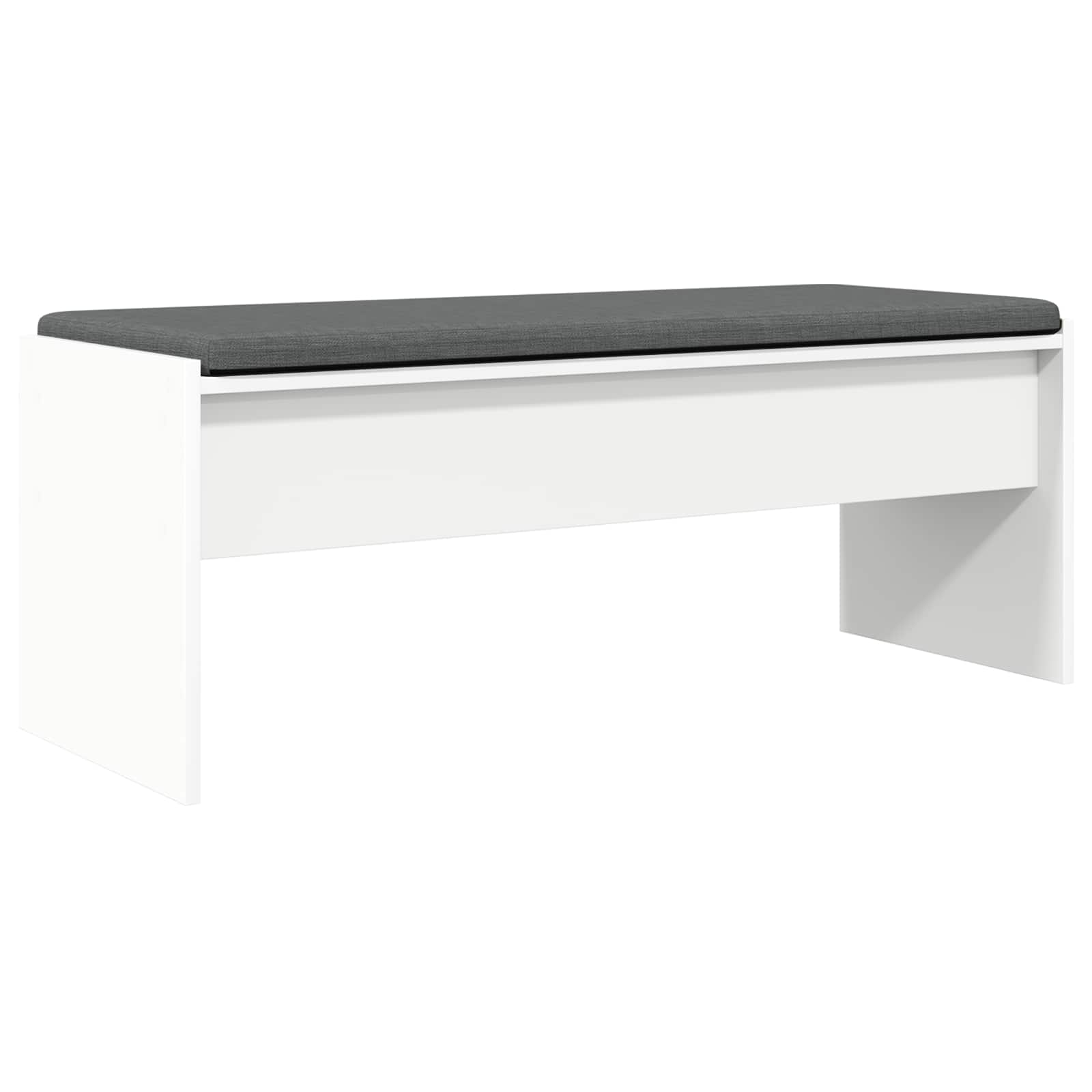 Panca per ingresso con cuscino Bianco 103 x 38 x 40 cm | homemem39