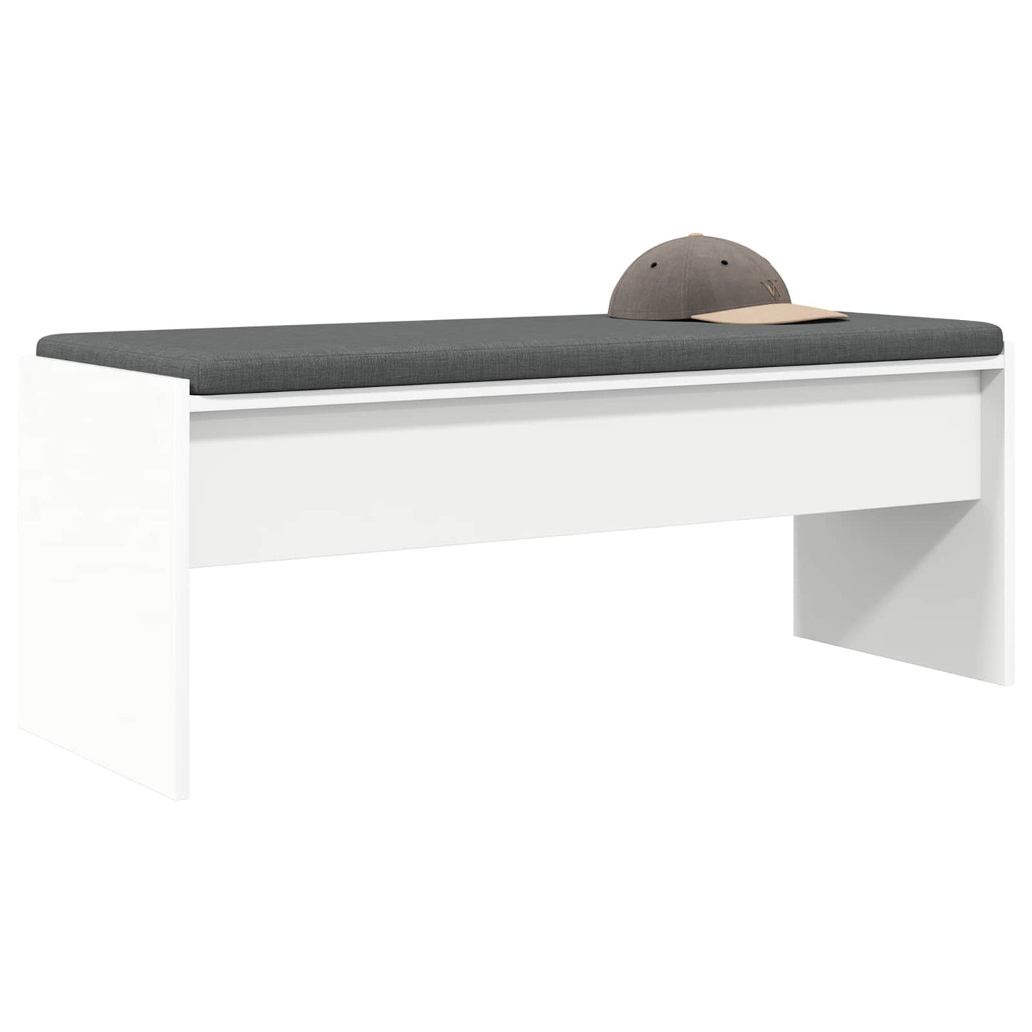 Panca per ingresso con cuscino Bianco 103 x 38 x 40 cm | homemem39